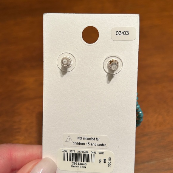 NWT Express Designer Gold Tone Fashion Statement Dangle/Drop Earrings - Picture 2 of 3